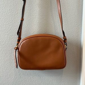 Brown leather purse